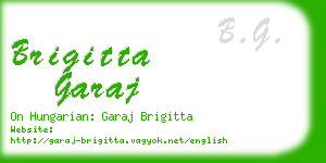 brigitta garaj business card